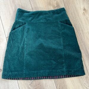 Maeve Slim Corduroy Velvet Mini Skirt